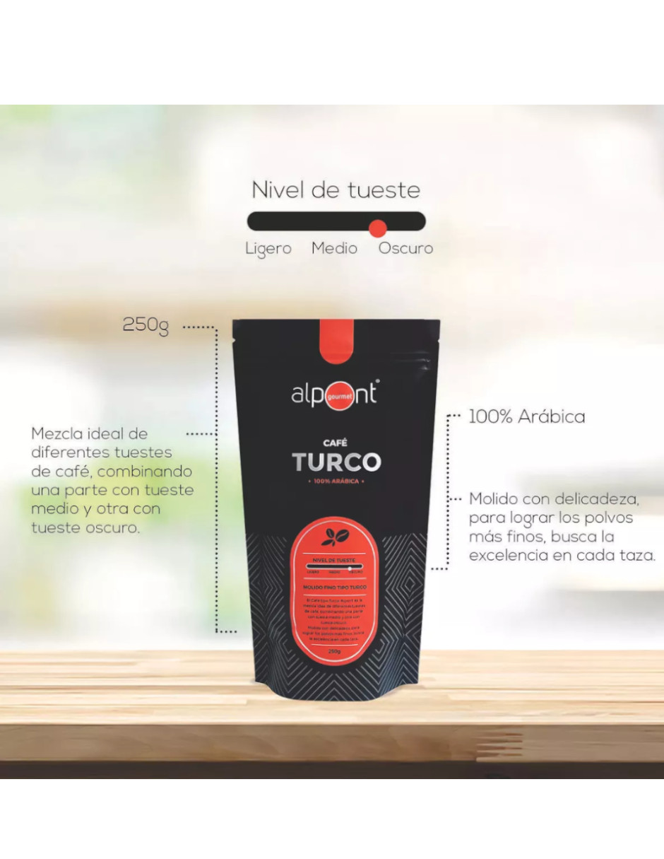Kit Cafe + Pocillo + Taza Turca Arabe De Turquia Cafetera 