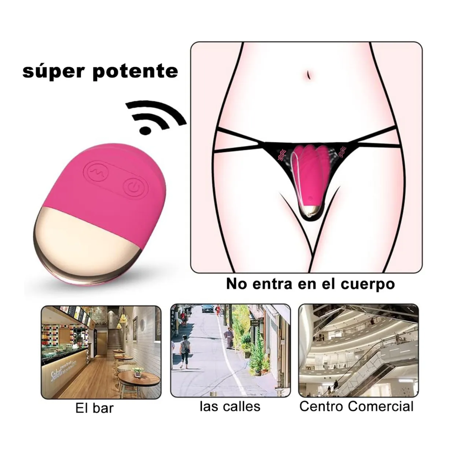 Vibrador De Bala Clitoris Inalambrica Con Control Remoto