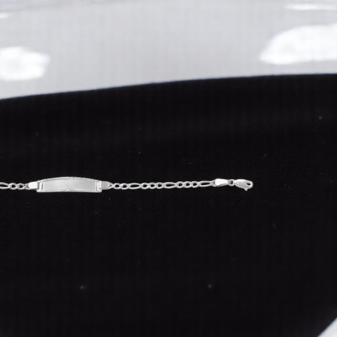 Esclava Bisel 3x1 de 18cm en Plata .925 