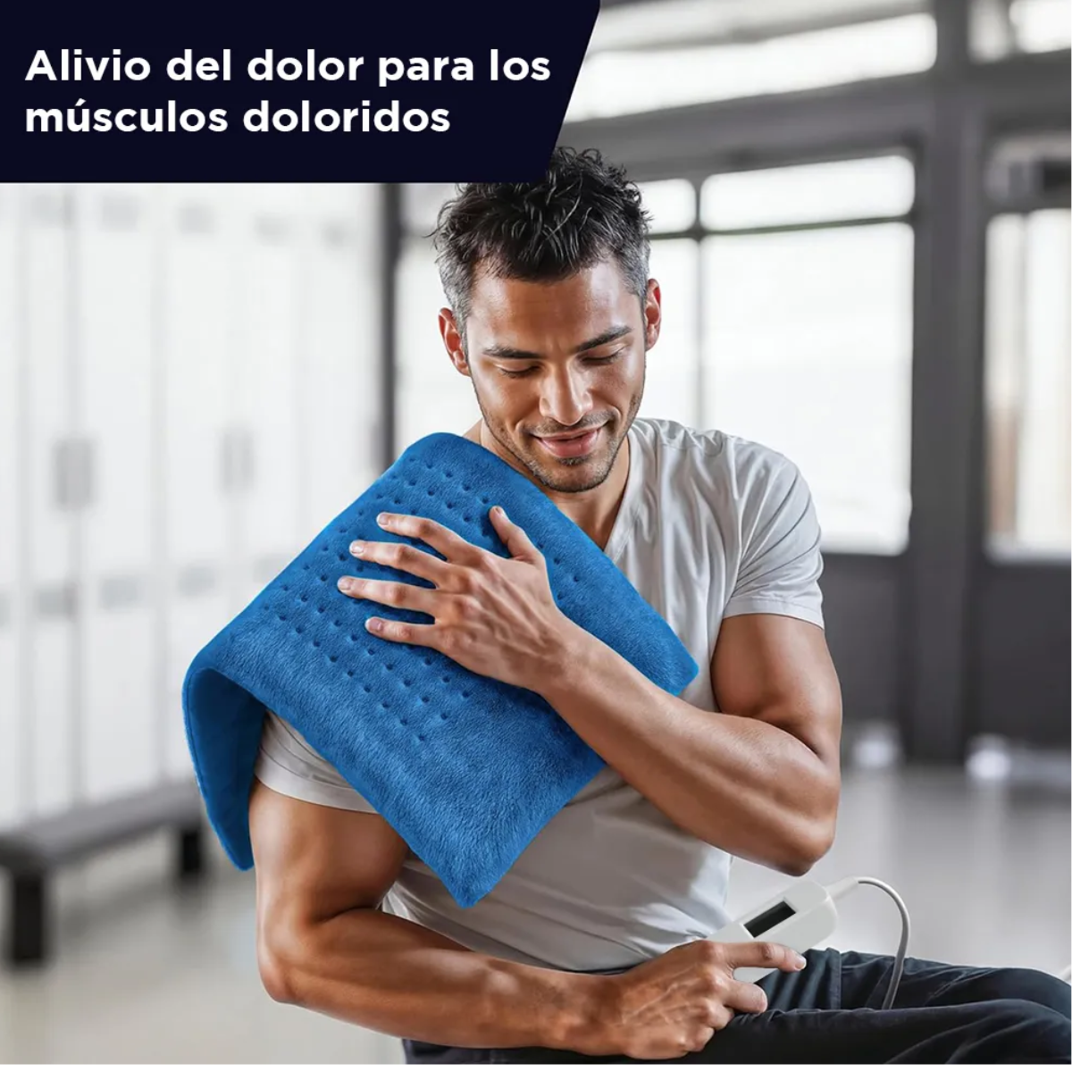 Almohadilla Térmica Eléctrica 83×43cm, 6 Niveles Temperatura