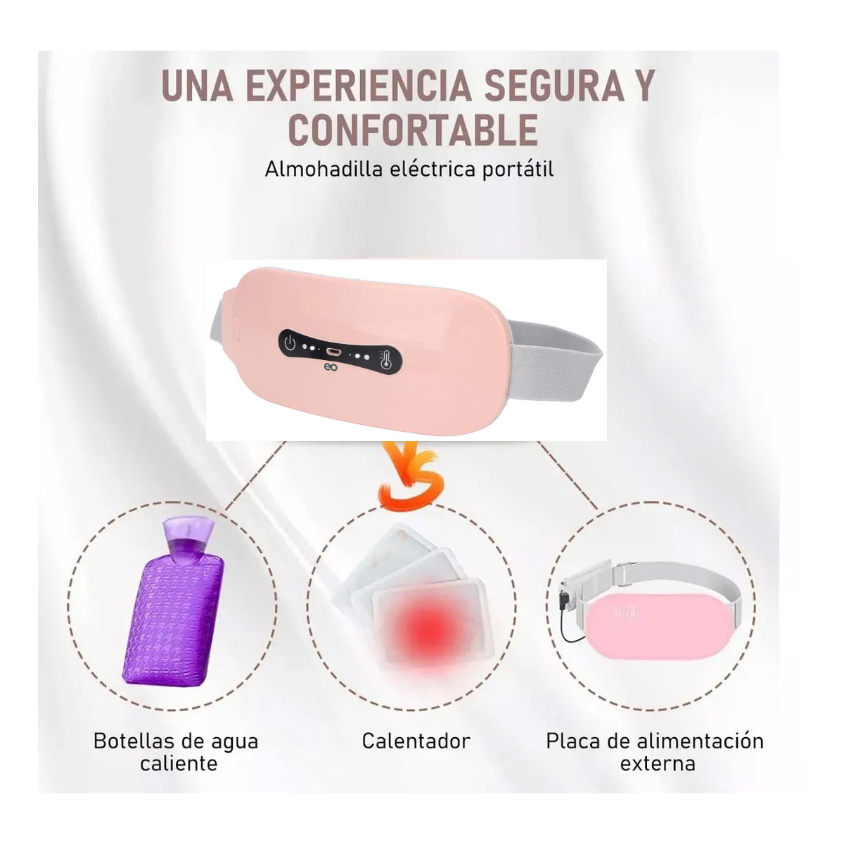 Cinturon Eléctrico Bolsa Termica Para Colicos Menstruales