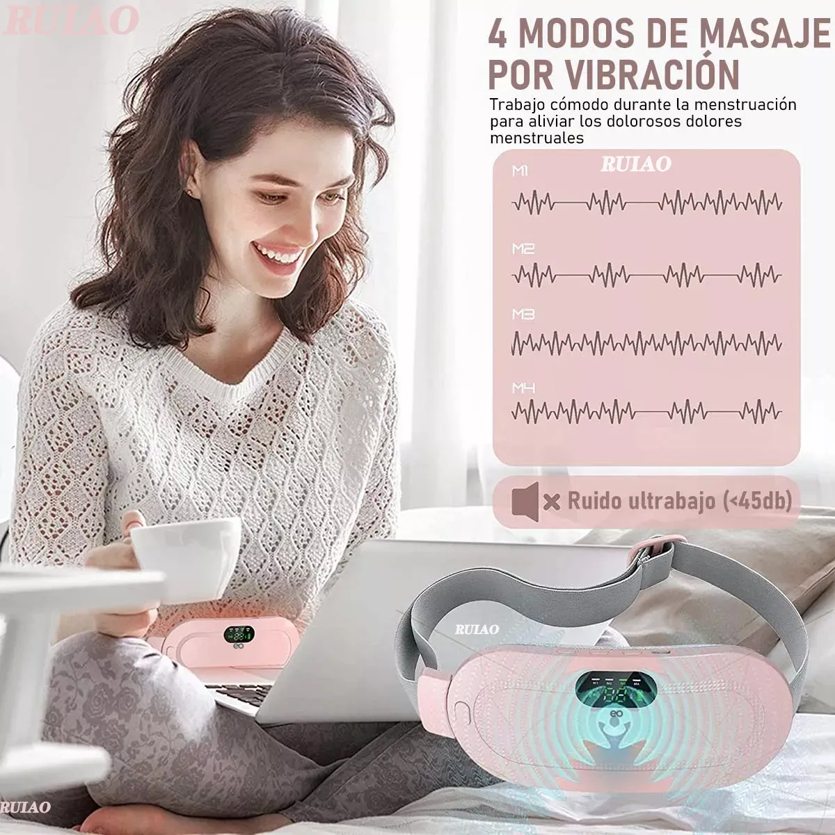 Cinturon Eléctrico Bolsa Termica Para Colicos Menstruales