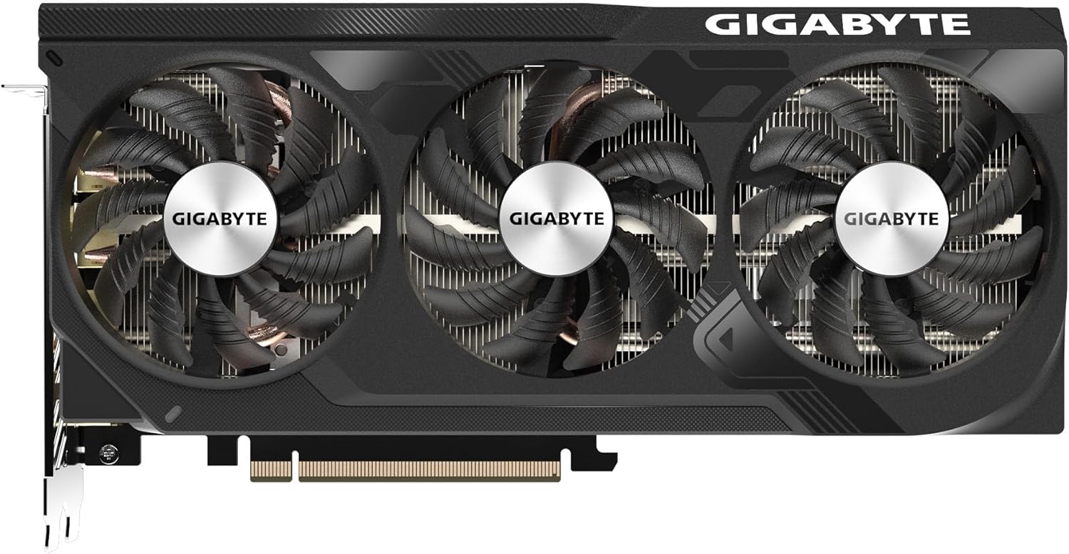GIGABYTE Tarjeta gráfica GeForce RTX 4070 Super WINDFORCE OC 12G, 3 Ventiladores WINDFORCE, 12 GB 192 bits GDDR6X, GV-N407SWF3OC-12GD