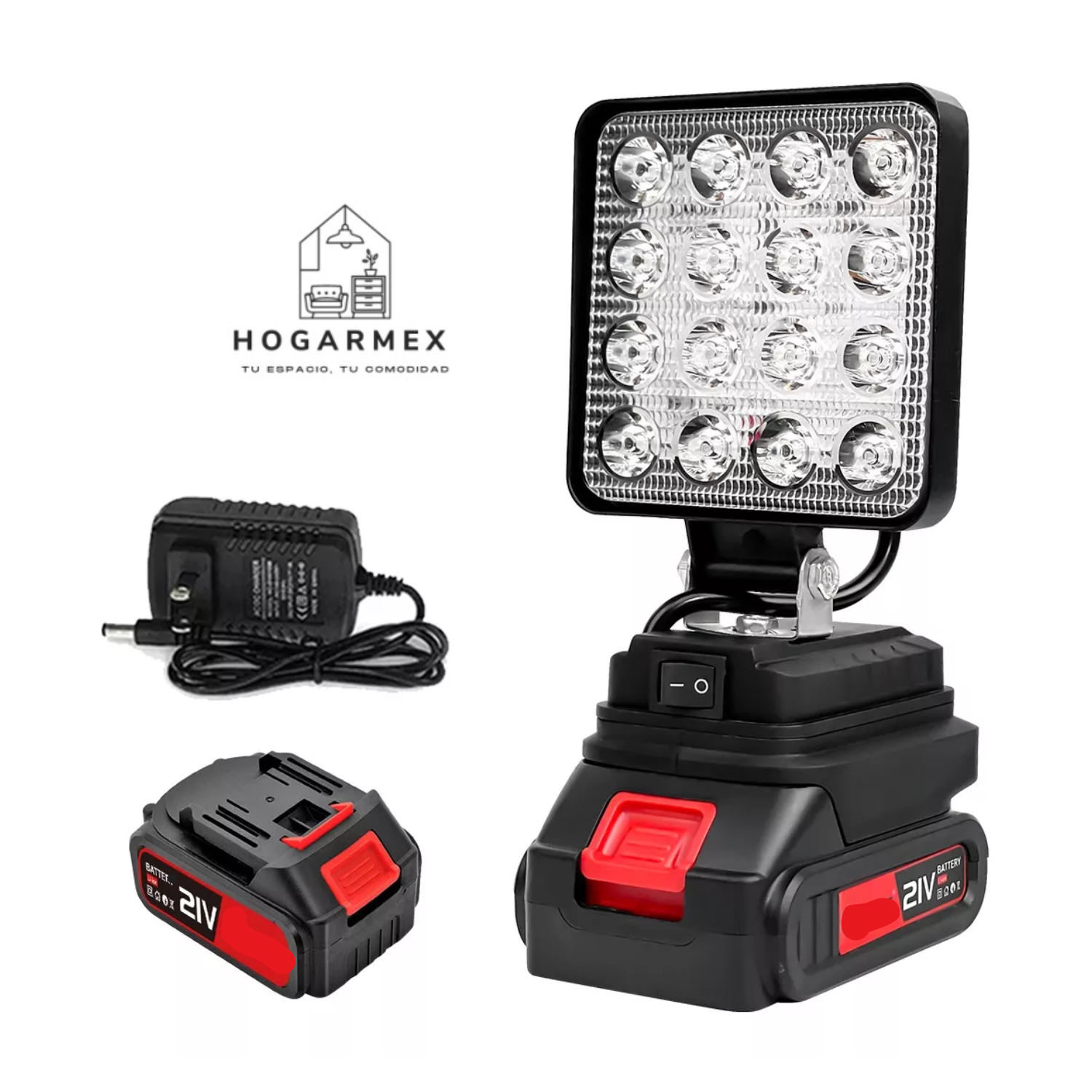 Linterna LED Recargable para Trabajo y Camping – Luz Blanca SLMXF117BK