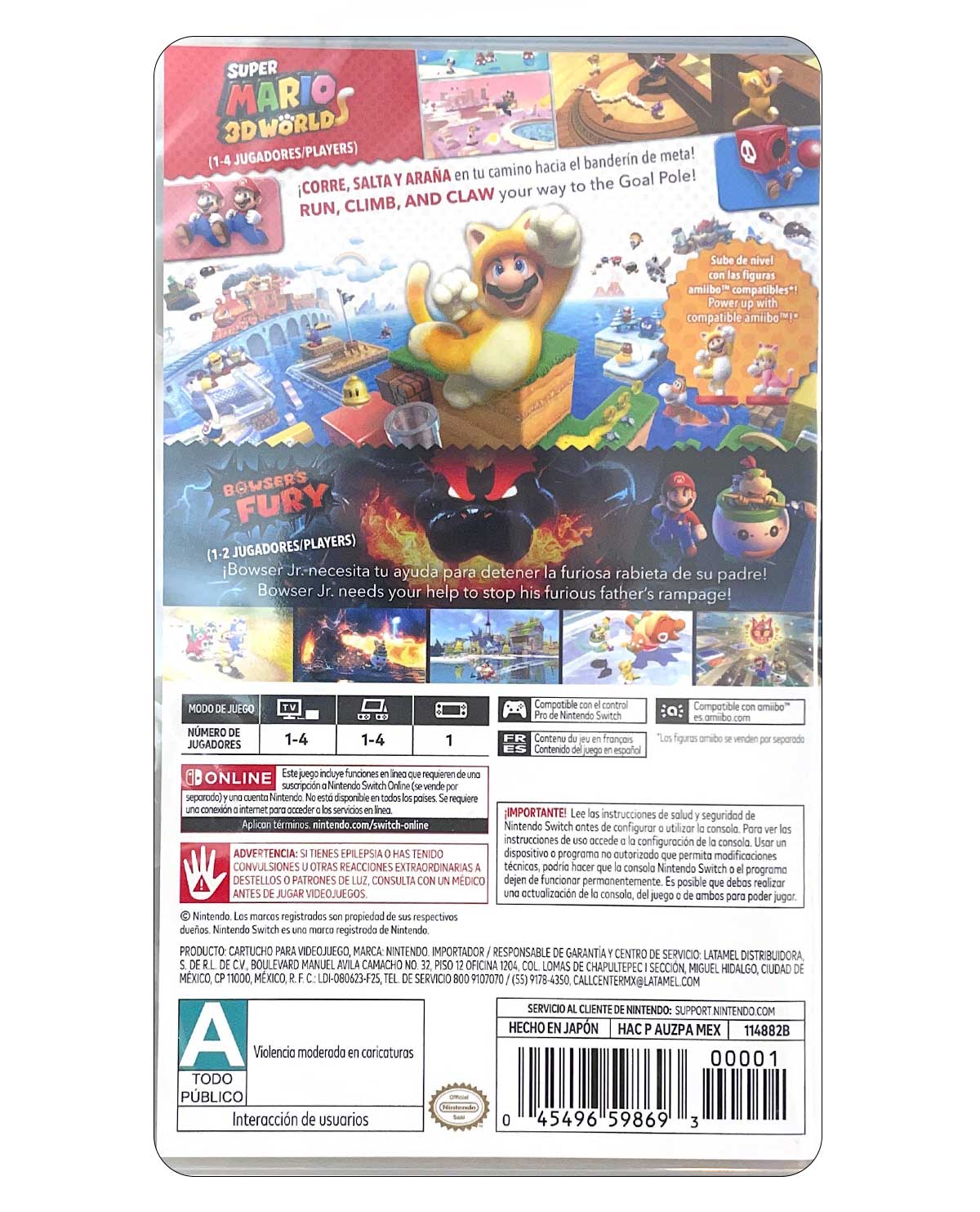 Super Mario 3D World + Bowser’s Fury Nintendo Switch Edicion Standard