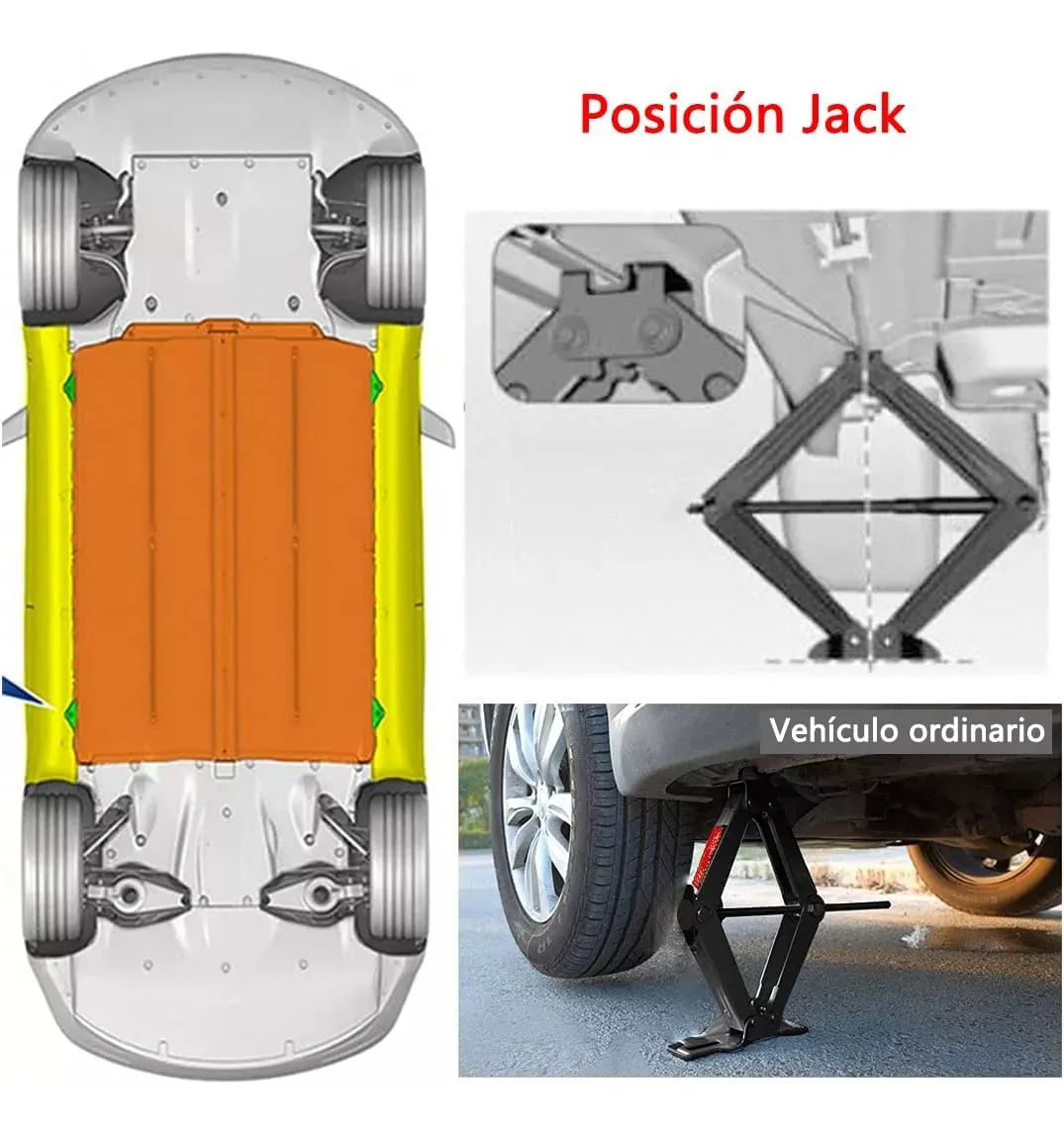 ATVERCE 2t Kit De Gato Hidraulico Portátil Para Auto Mecanico Tijera