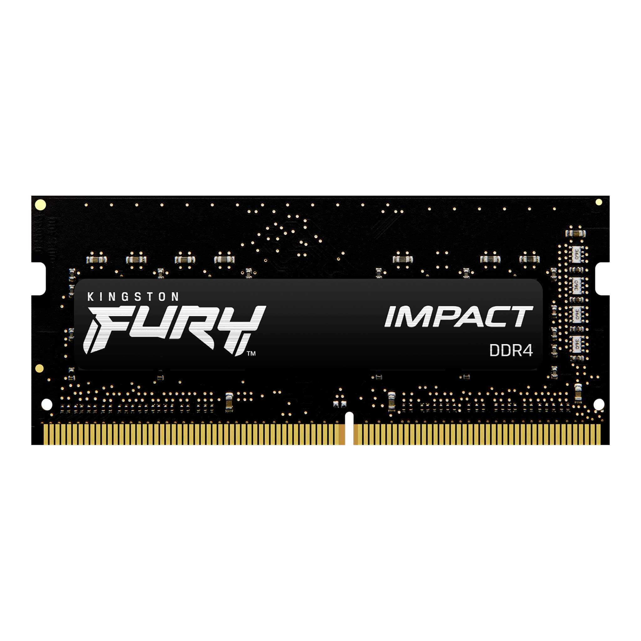 RAM KINGSTON FURY IMPACT SODDR4 LAP 8GB 3200 NEGRO KF432S20IB/8