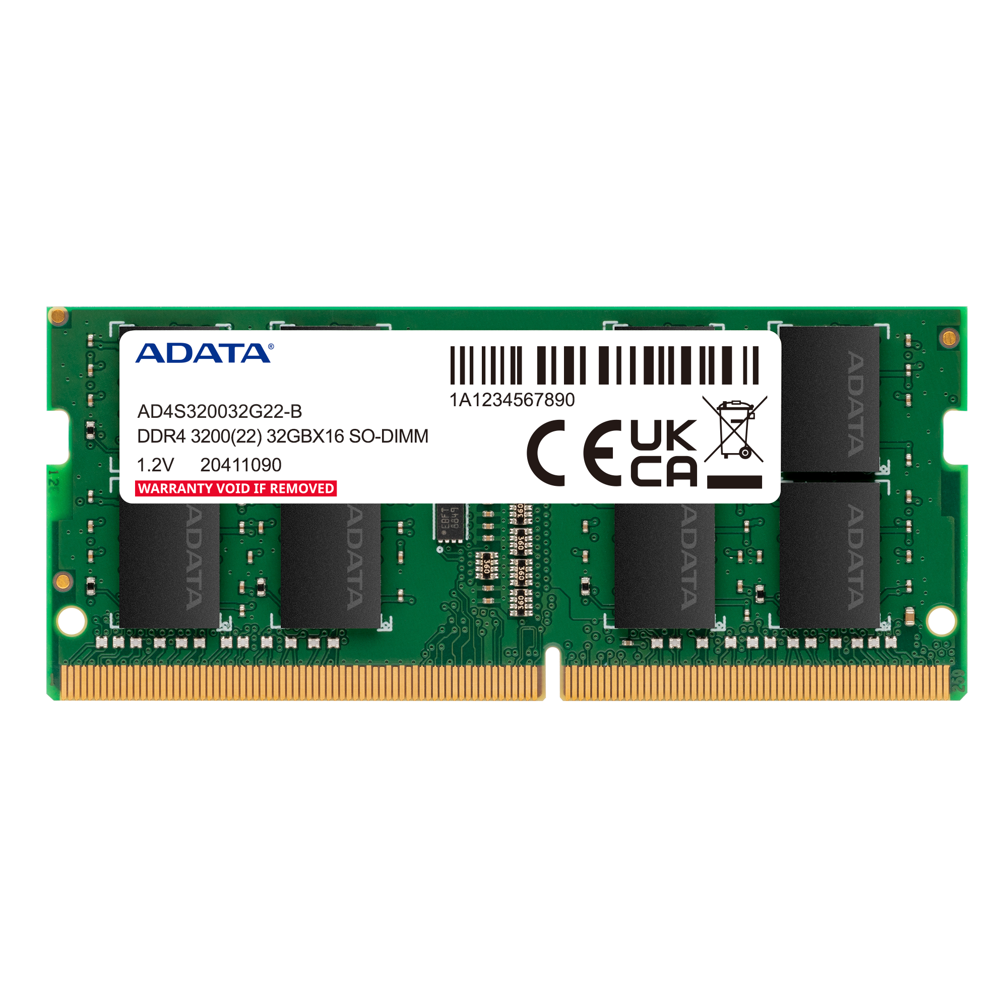 RAM ADATA PREMIER SODDR4 LAP 8GB 3200 AD4S32008G22-SGN