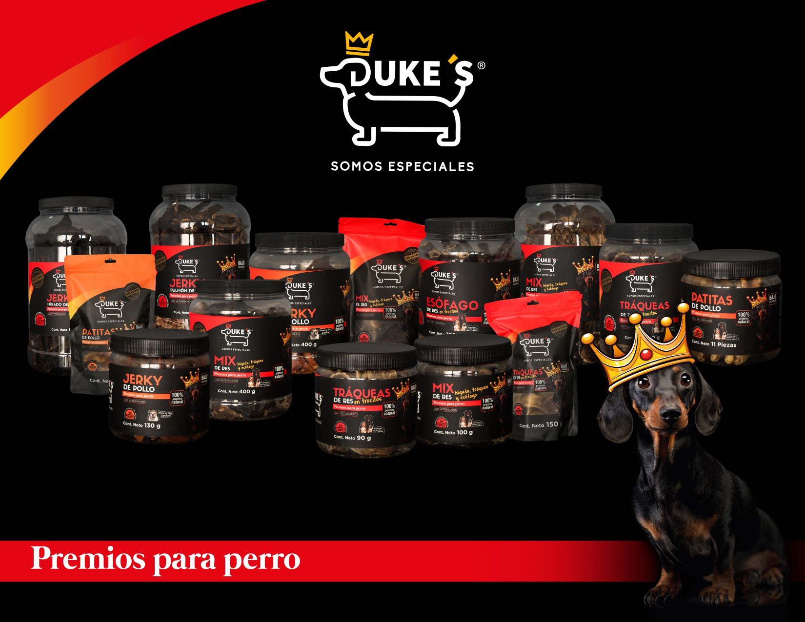 Duke's Premios Para Perros Hígado Res 400g Alto Proteína Premium 100% Natural Sin Conservadores