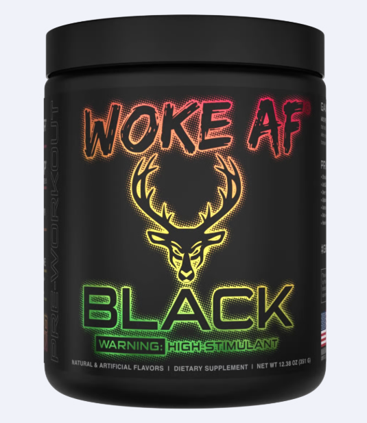 WOKE AF BLACK - High Stimulant Pre-Workout- WOKE AF BLACK - Pre-entrenamiento con alto contenido de estimulantes