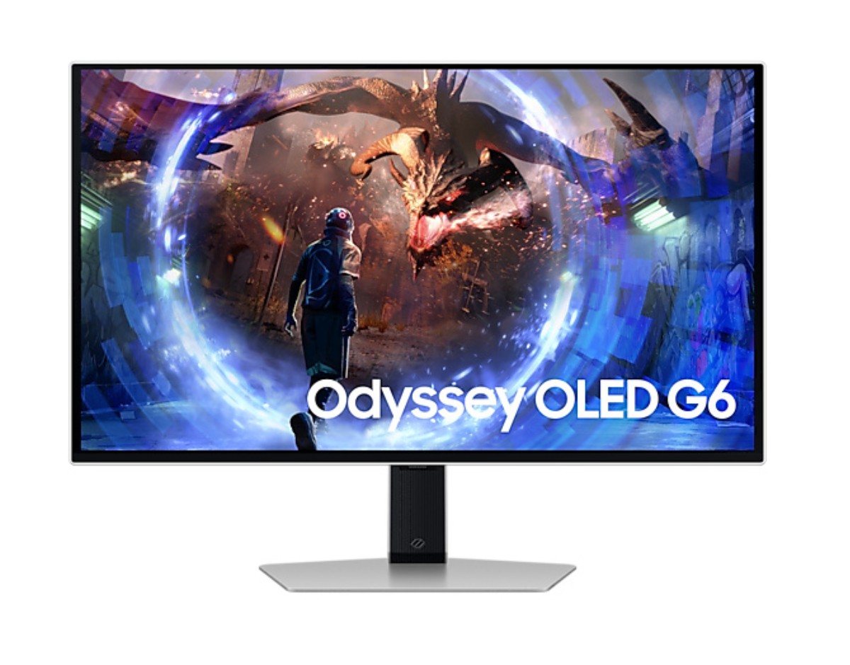 Monitor Gamer Samsung Odyssey G6 OLED 27", 2560x1440 Quad HD, FreeSync, 360Hz, HDMI/DisplayPort, Plata. 