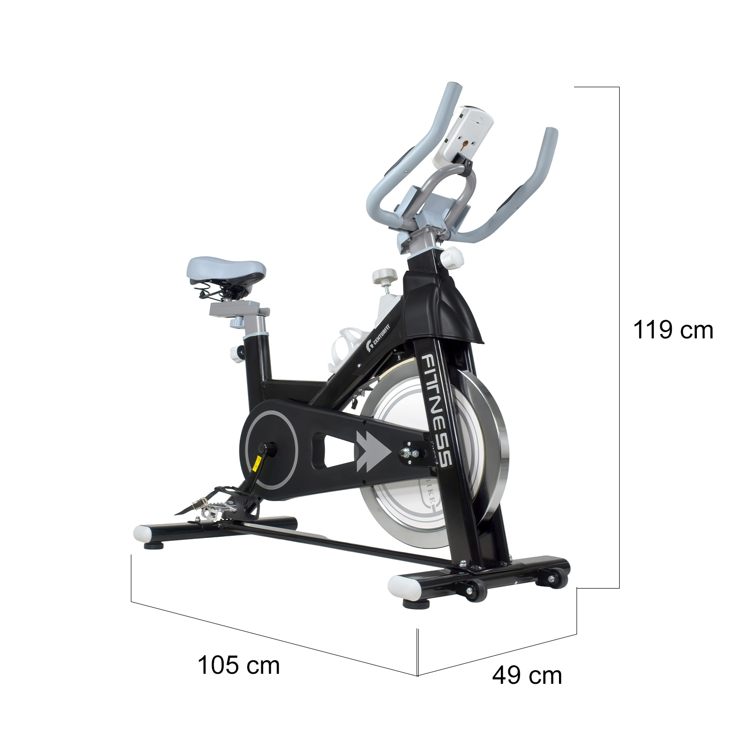 Bicicleta Fija Para Spinning Cardio Fit Rueda Inercia 13 Kg Centurfit