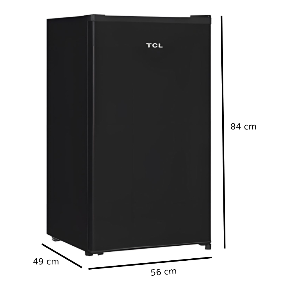 Frigobar TCL TSD44B 4.4 pies Puerta Reversible Freezer Negro