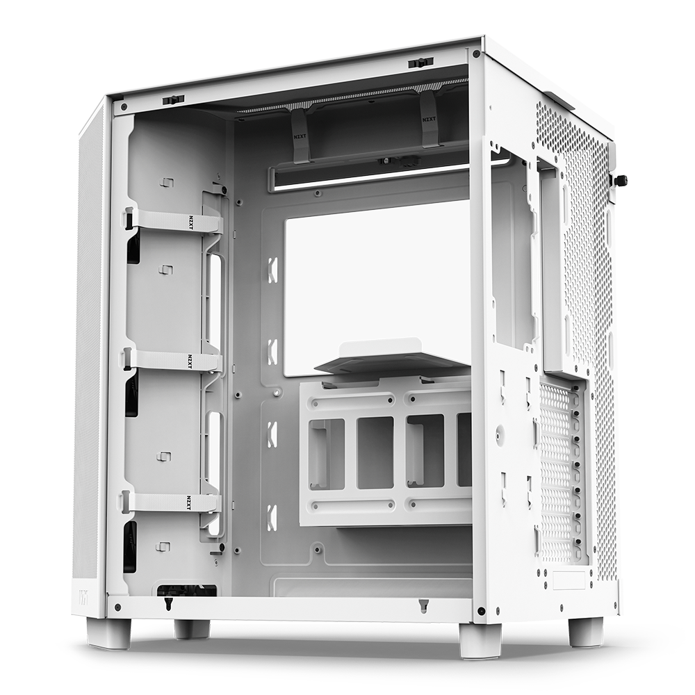 GABINETE NZXT H6 FLOW BLANCO ATX S/FUENTE CRISTAL USB 3.2 TIPO-C CC-H61FW-01
