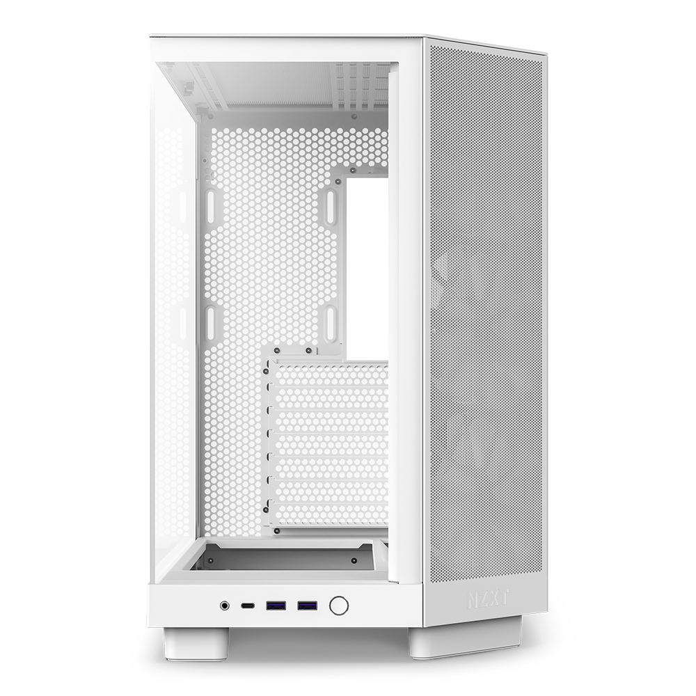 GABINETE NZXT H6 FLOW BLANCO ATX S/FUENTE CRISTAL USB 3.2 TIPO-C CC-H61FW-01