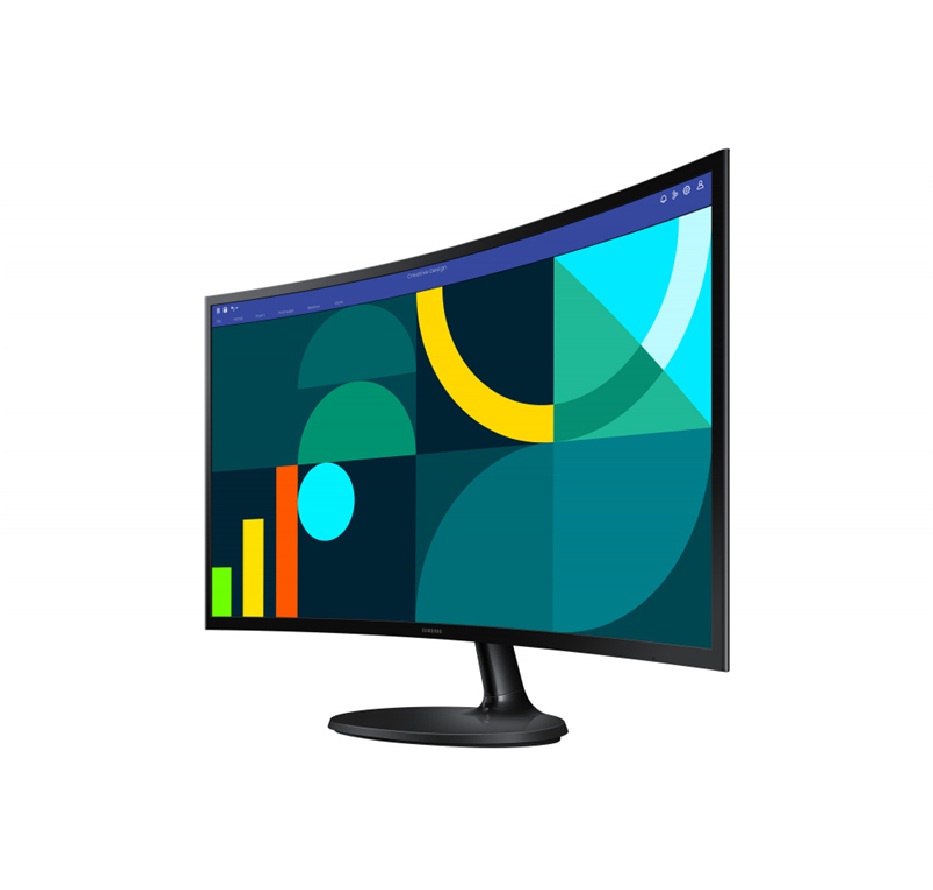 Monitor Curvo Samsung Essential S3 LCD 27", 1920x1080 Full HD, 100Hz, HDMI, Negro.