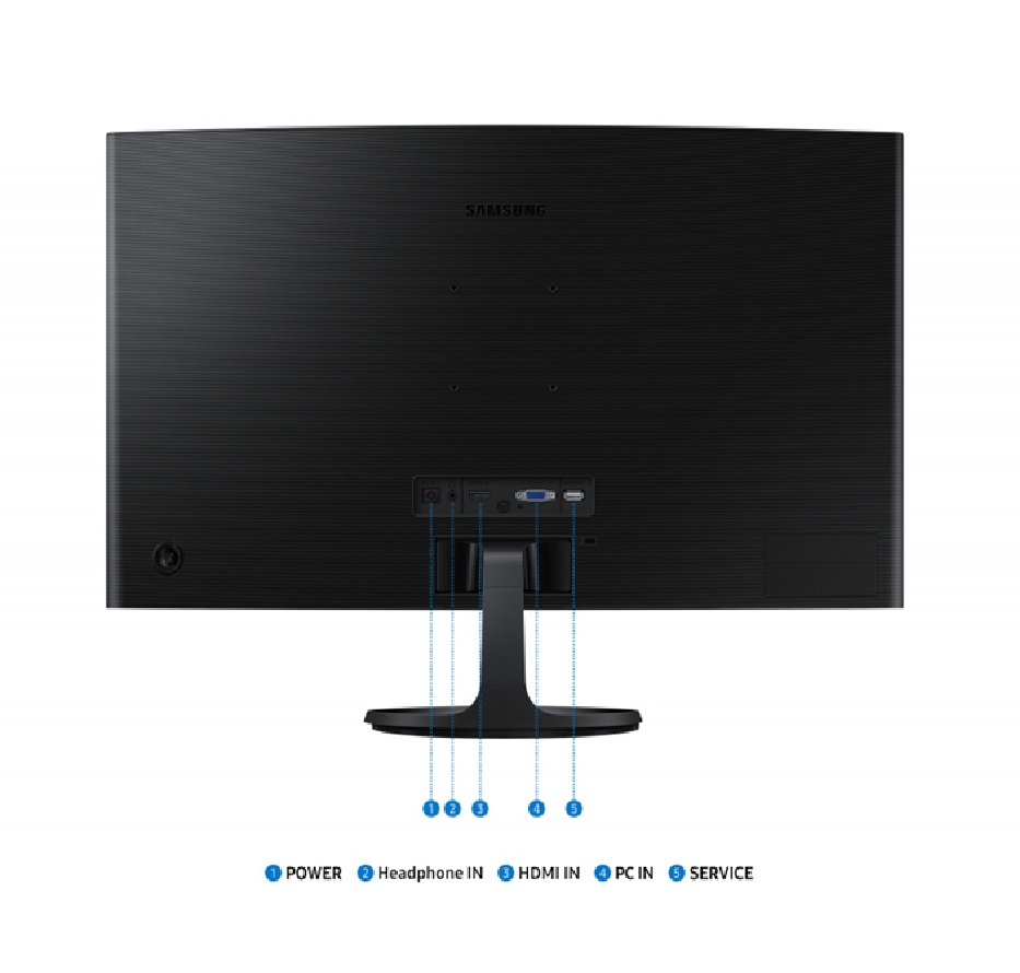 Monitor Curvo Samsung Essential S3 LCD 27", 1920x1080 Full HD, 100Hz, HDMI, Negro.