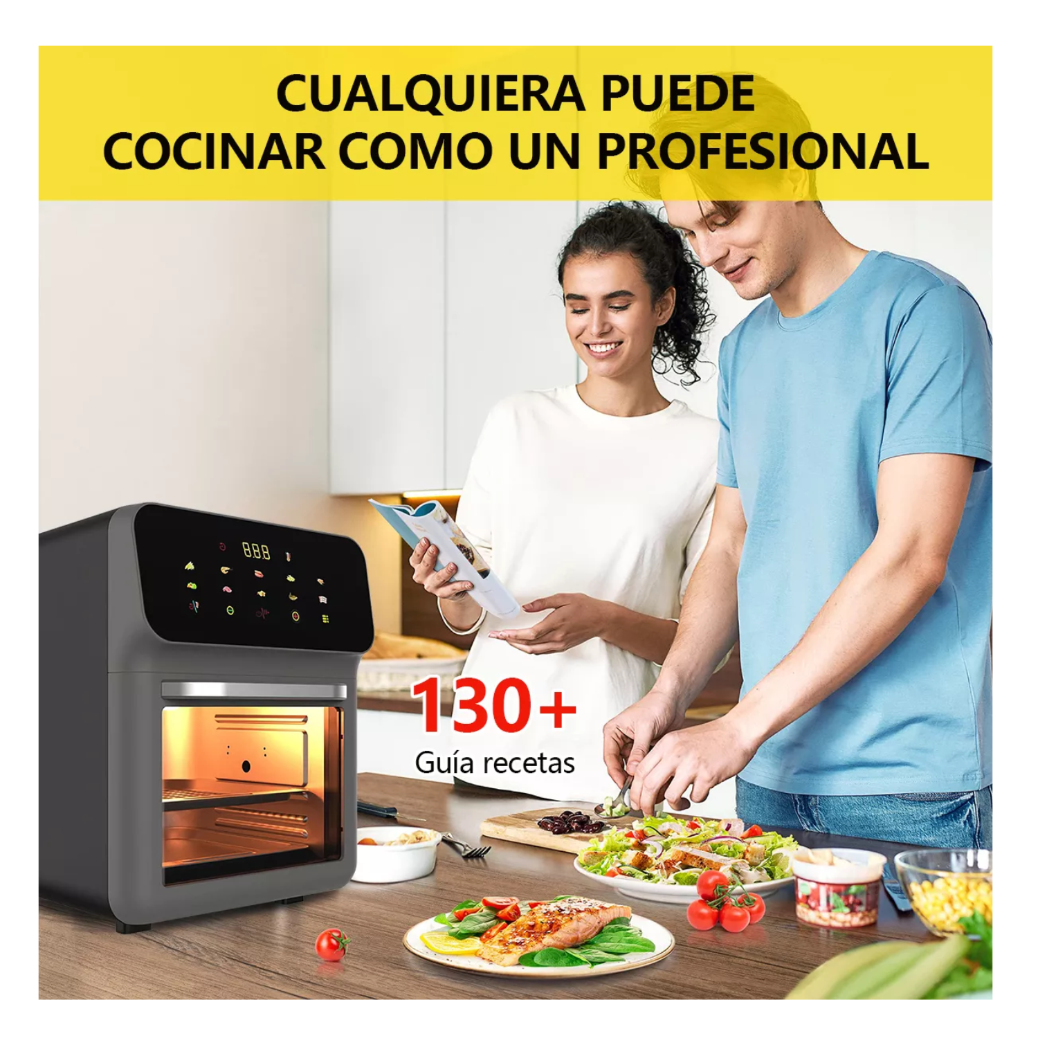 Freidora De Aire Multifunción De Horno De Aire De 15l, 1500w