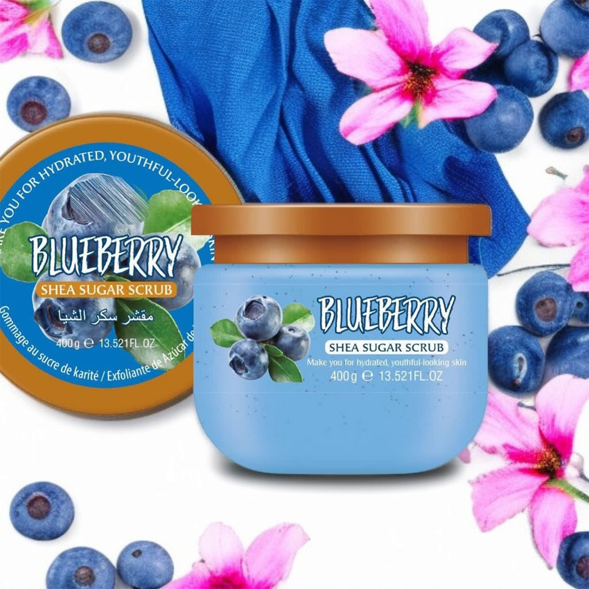 Exfoliante Corporal de Manteca de Karité - Sugar Scrub Hidratante y Rejuvenecedor 400g