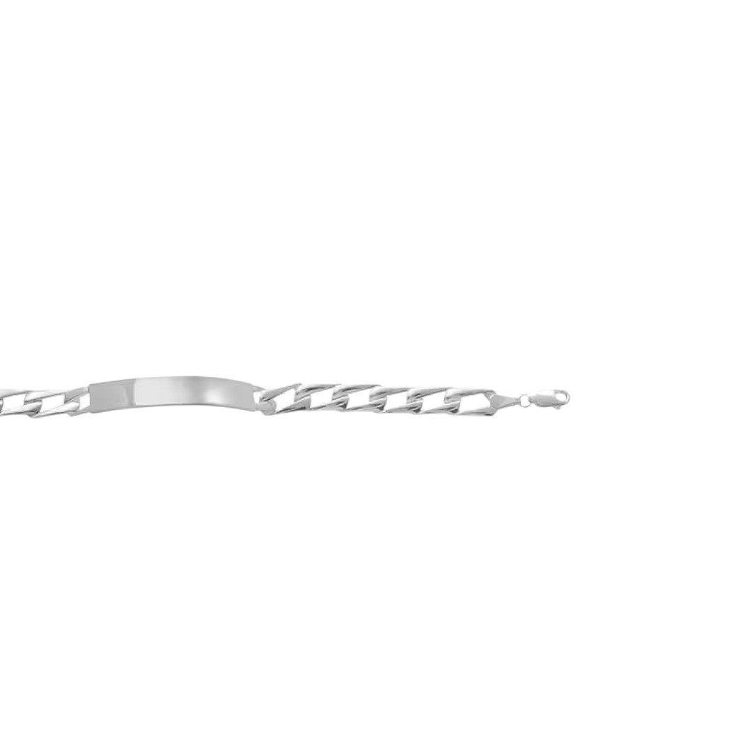 Esclava para Dama Troquelada Angosta de 18cm en Plata .925