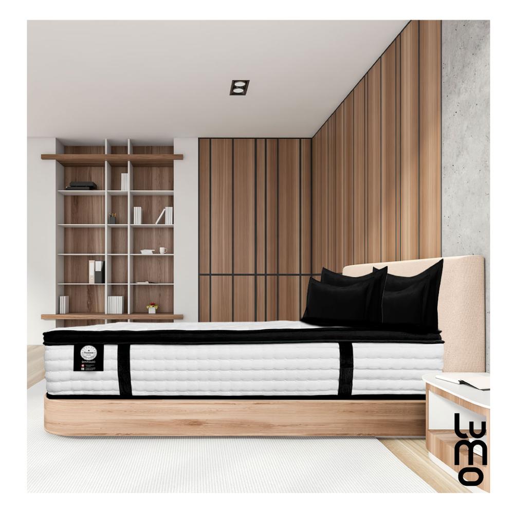 Colchon King Size Deluxe 32cm EuroTop Memory Foam Hibrido