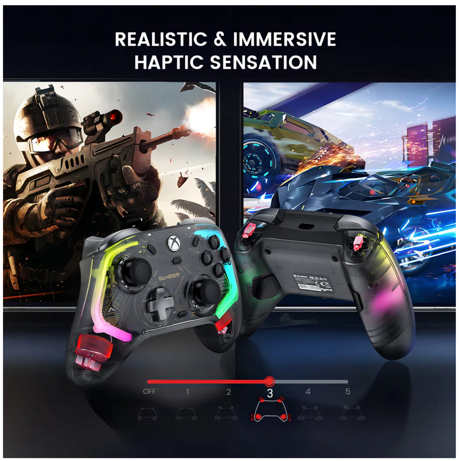  Controlador Inalámbrico con Efecto Hall Xbox X|S Support negro