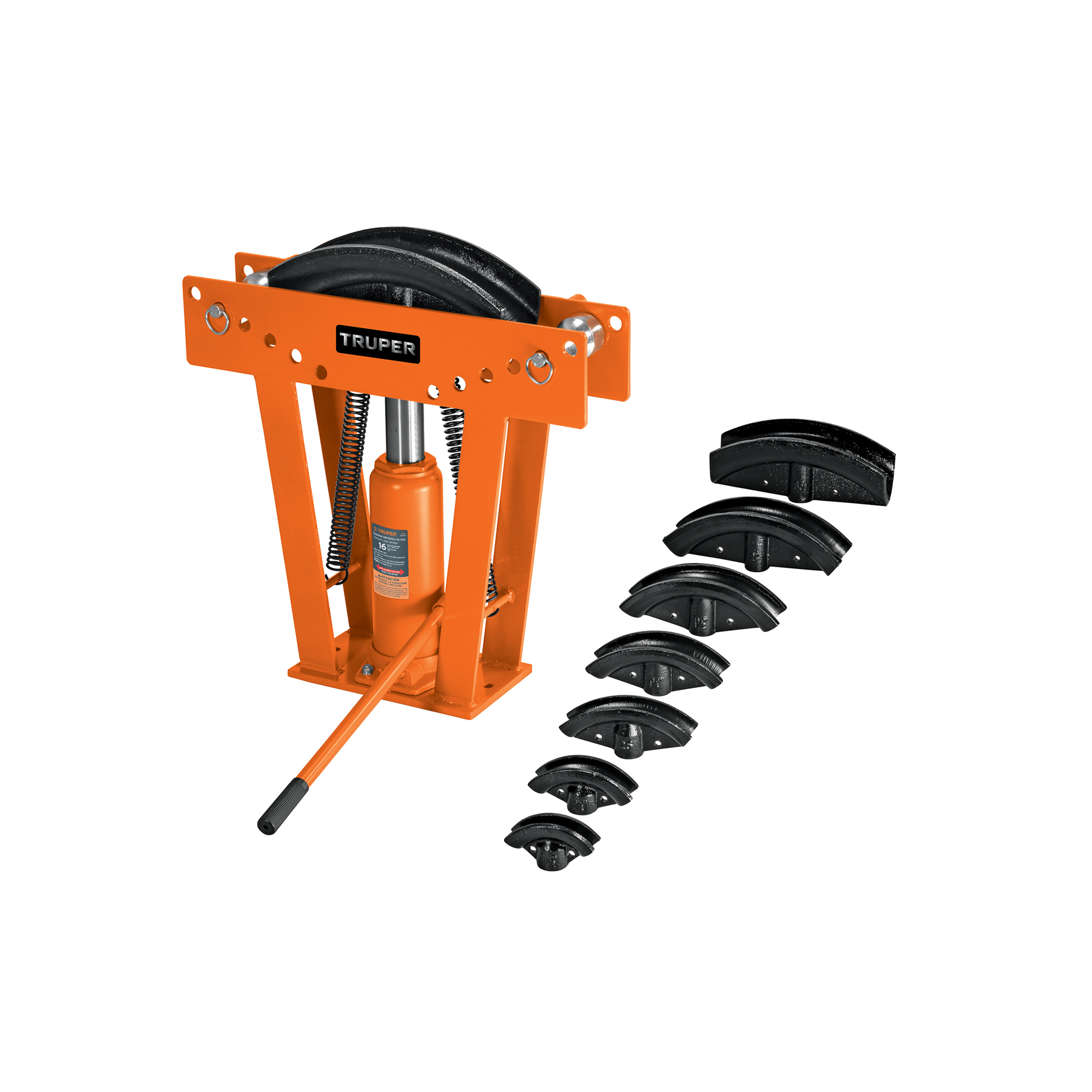Doblador hidráulico para tubo, 16 ton, Truper