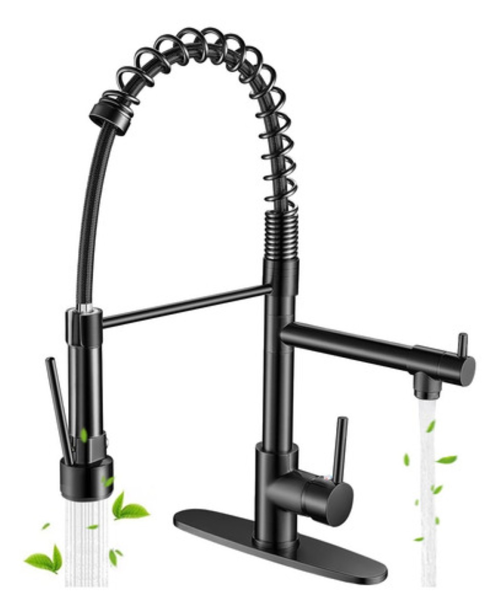 "Grifo Monomando Fregadero Llave Mezcladora Tarja Cocina negro  "