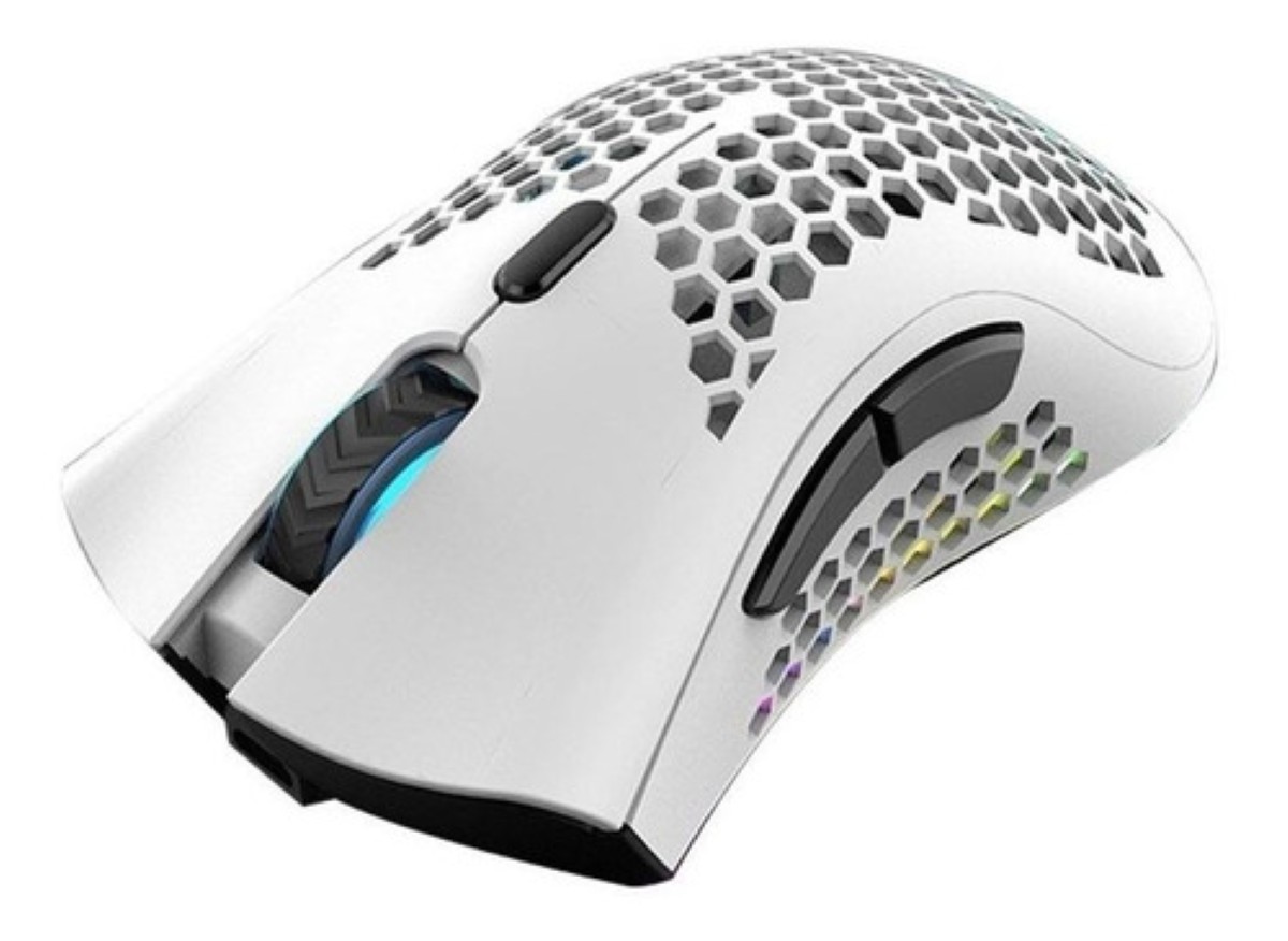 "Mouse gamer inalámbrico recargable K-Snake BM600 white "