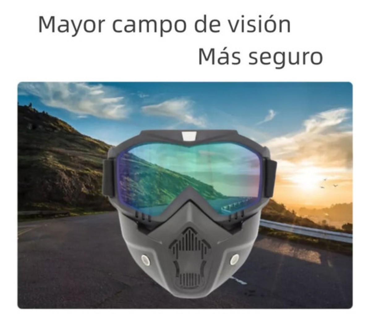 "Goggles Careta Táctica Para Motociclista, Gotcha, Skate negro con naranja "