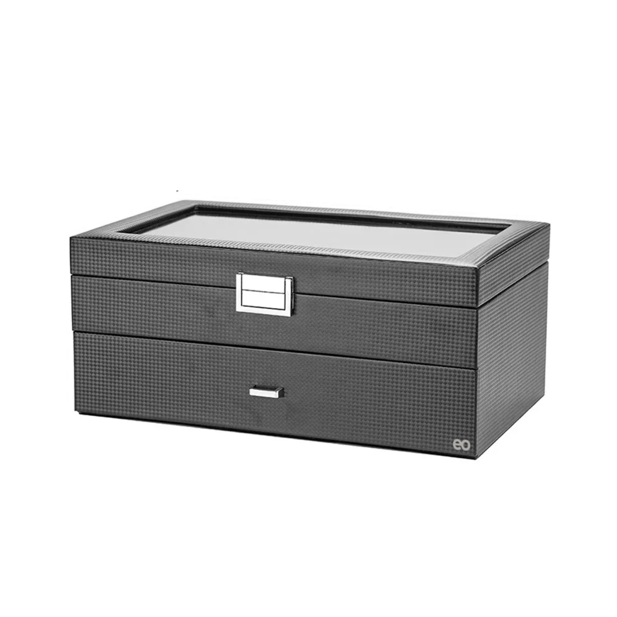 Estuche Exhibidor Relojes Caja Organizador Reloj 24 Espacios Negro