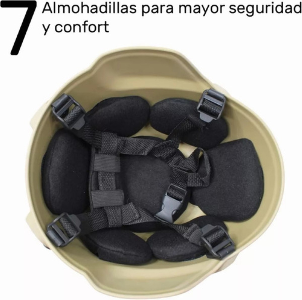 Casco Paintball Táctico Ajustable Para Militar Protección caqui