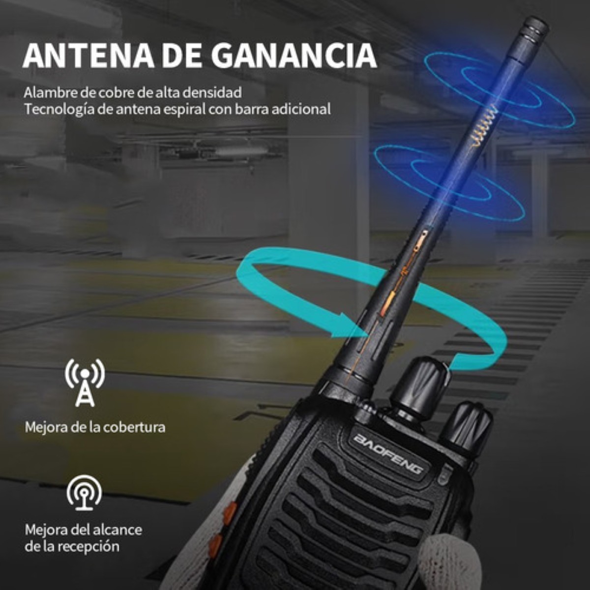 "Radios De Comunicación Portátiles Walkie Talkie, 2 Unidades negro  "