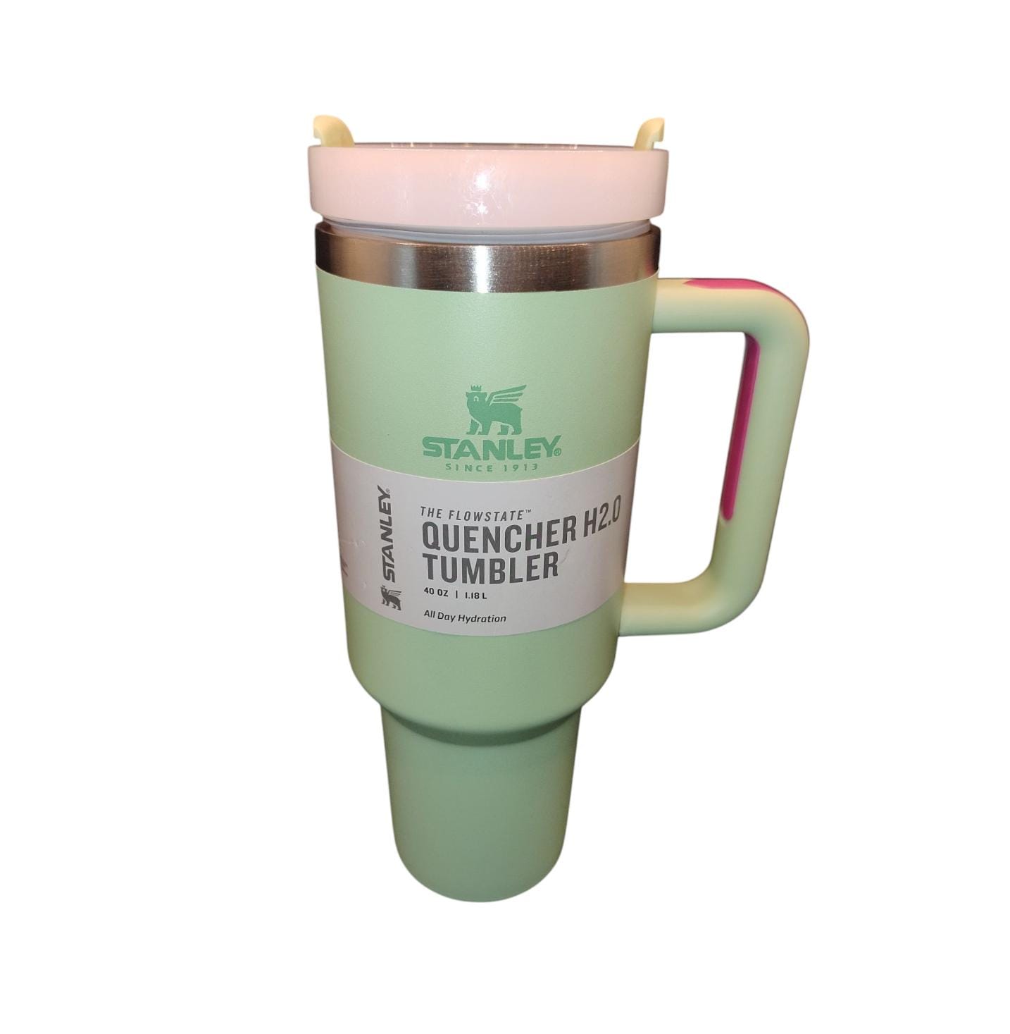 Vaso Termo Liso Color Verde Pistache 1.19L Stanley Flowstate Quencher Tumbler 40oz