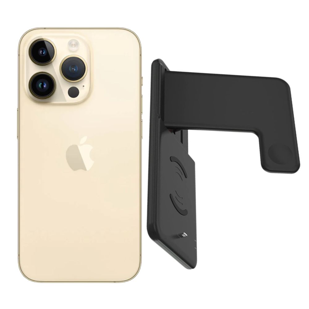 iPhone 14 Pro 128GB Dorado CHIP Reacondicionado Grado A + Soporte Cargador
