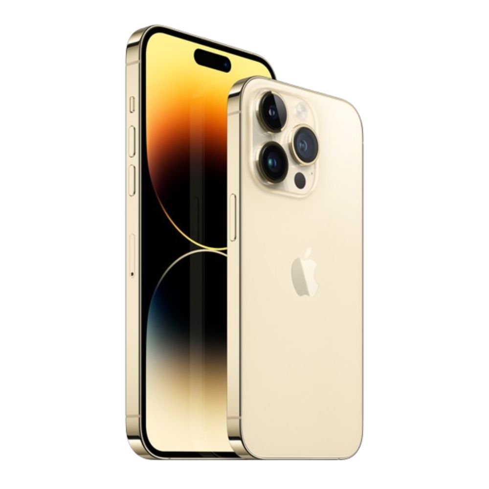 iPhone 14 Pro 128GB Dorado CHIP Reacondicionado Grado A + Soporte Cargador