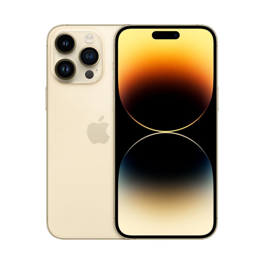 iPhone 14 Pro 128GB Dorado CHIP Reacondicionado Grado A + Soporte Cargador