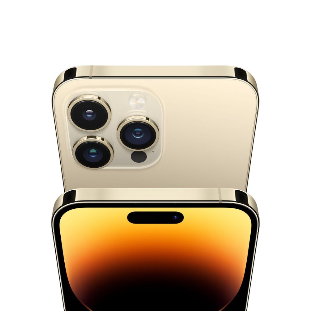 iPhone 14 Pro 128GB Dorado CHIP Reacondicionado Grado A + Soporte Cargador
