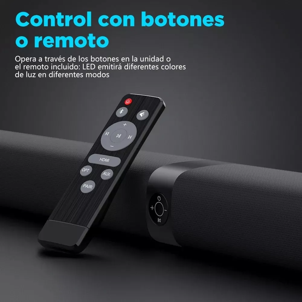 Funsmile Ky8000 110v color negro barra de sonido desmontable bluetooth bluetooth óptico hdmi aux con control remoto hogar y fiesta
