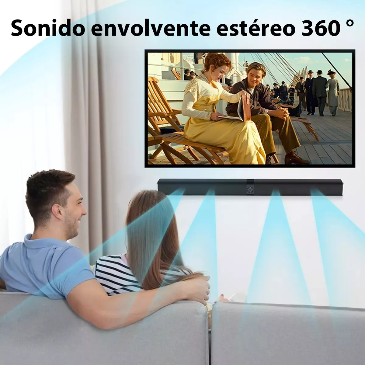 Funsmile Ky8000 110v color negro barra de sonido desmontable bluetooth bluetooth óptico hdmi aux con control remoto hogar y fiesta