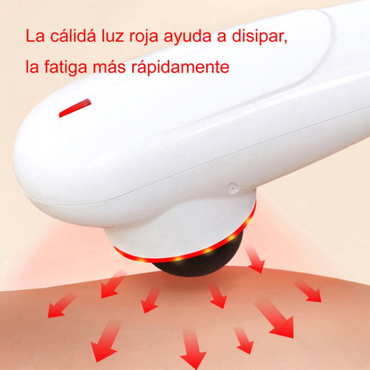 "Masajeador Eléctrico Portátil Genérico - Cuello, Cabeza Blanco  "