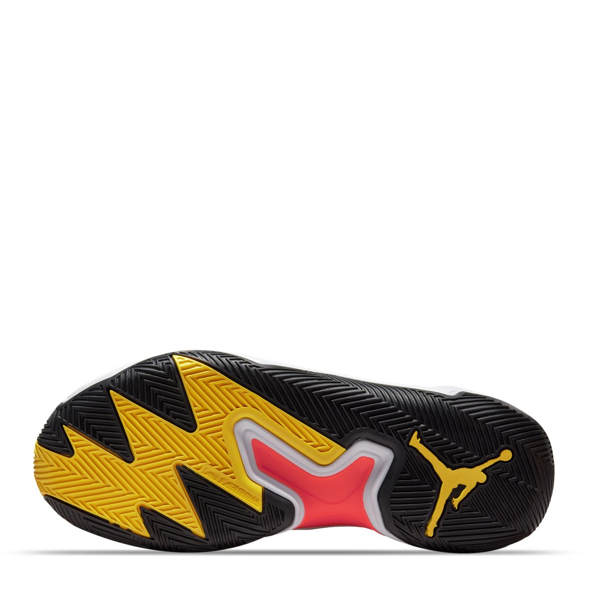 TENIS JORDAN ONE TAKE 4 AMARILLO CON NEGRO Y BLANCO 
