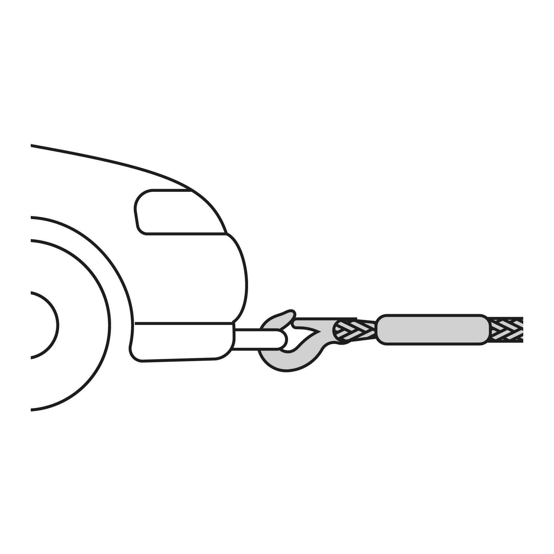 Cuerda con ganchos para remolque, 27 mm x 4.5 m, Truper