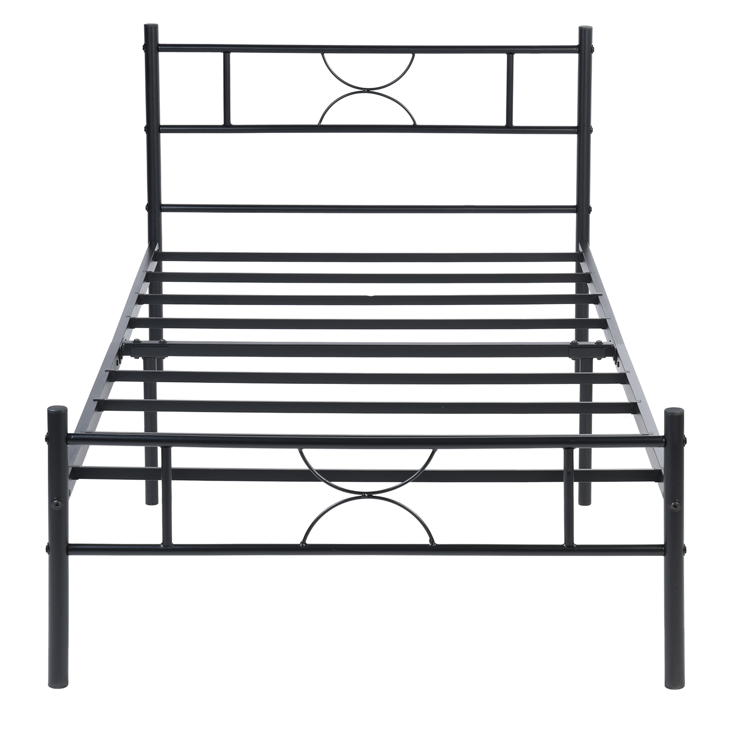  Cama Individual Metal Color Negro 