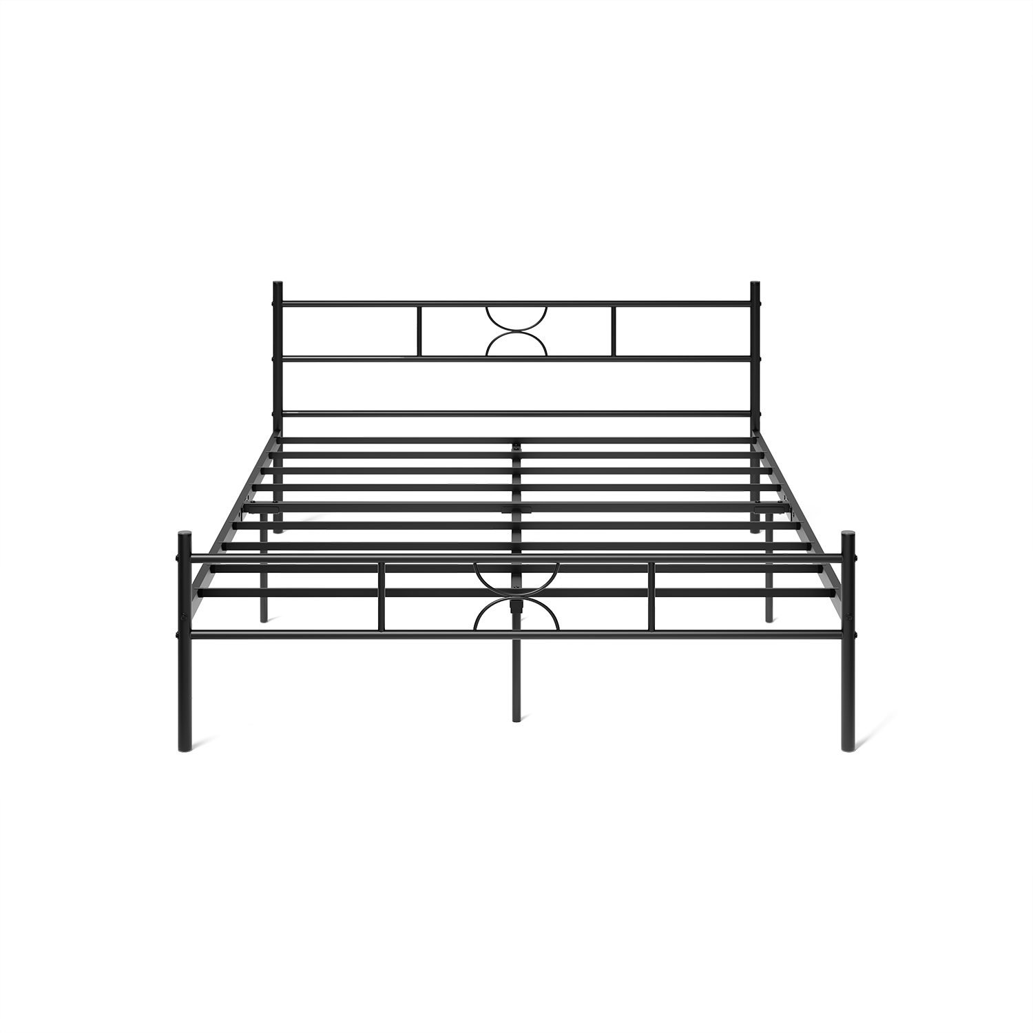 Base Metal Cama Soporte Recamara Matrimonial Negro