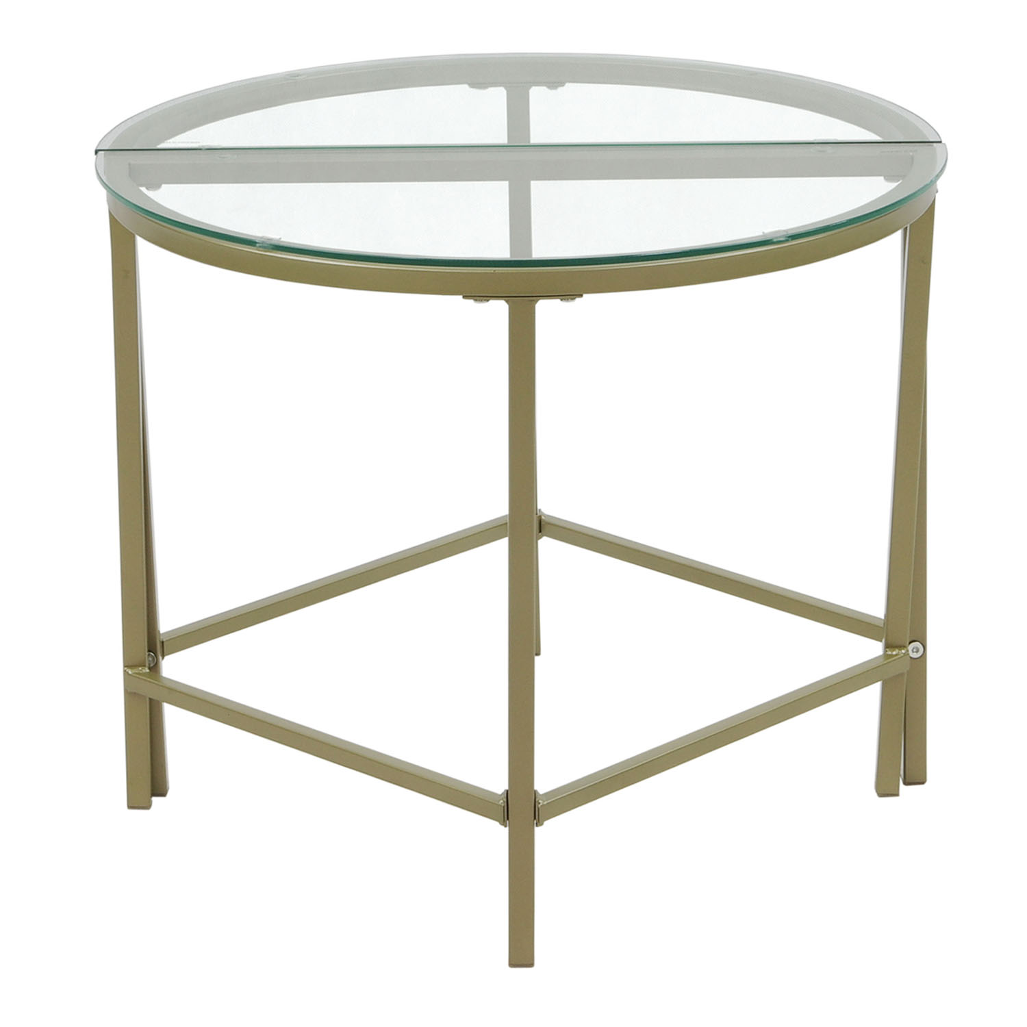 Set De 3 Mesas De Centro Mesitas Auxiliar Apilables Cristal