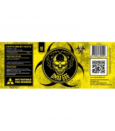 DMA 666 DARK MATTER DMAA 66mg x 60 Tabs Definición y Energía Brutal
