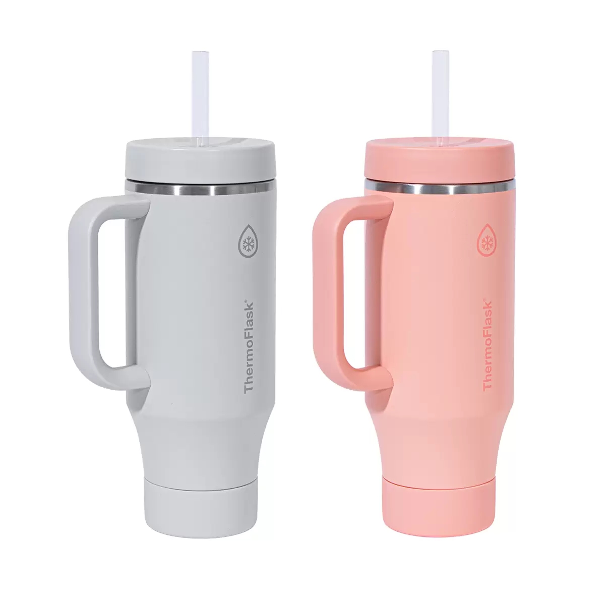 Termos ThermoFlask de 1.2lts c/u Thermo-Tumbler Aislamiento al Vacío 2 Piezas - Multicolor