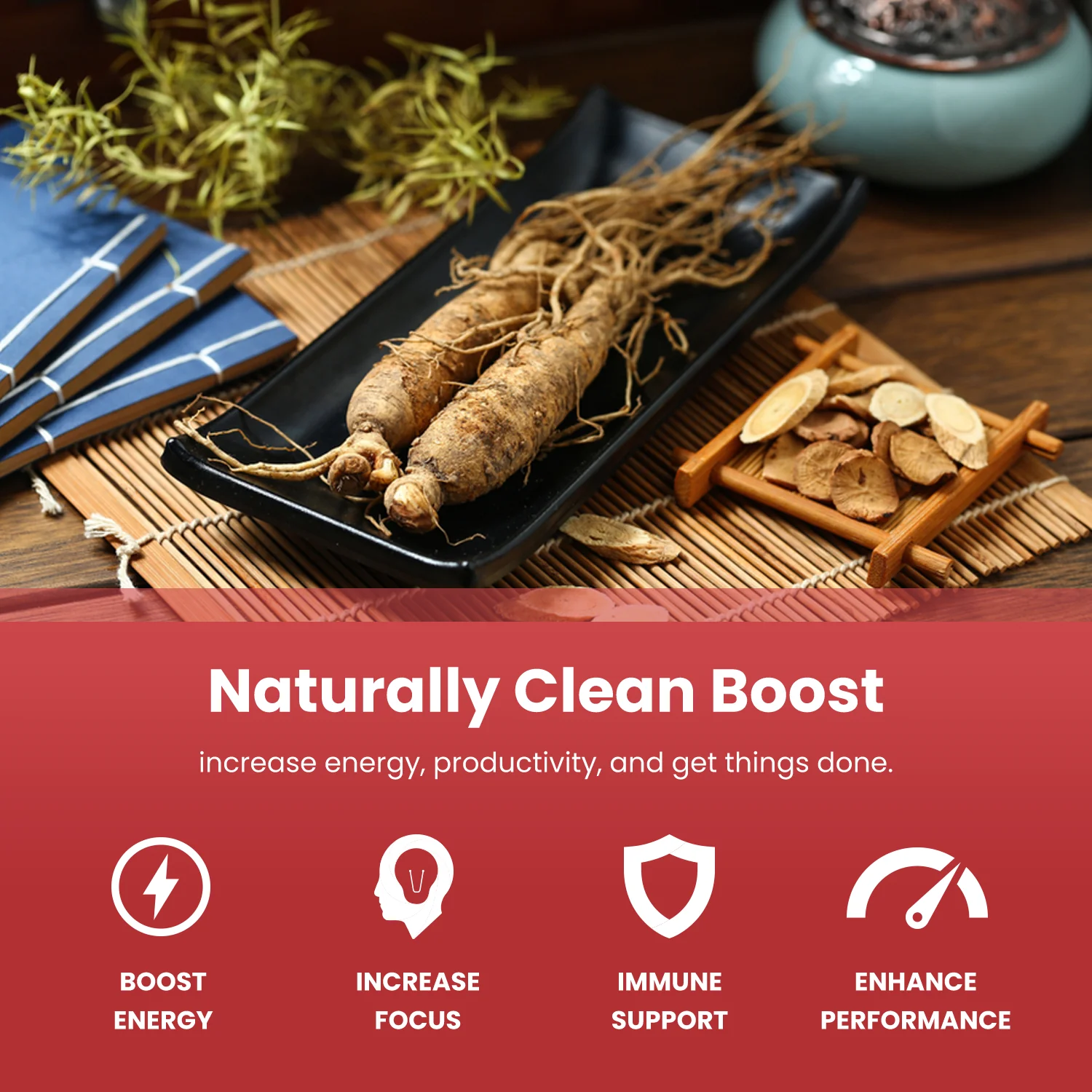 Korean Panax Ginseng 120 cap - Panax Ginseng coreano
