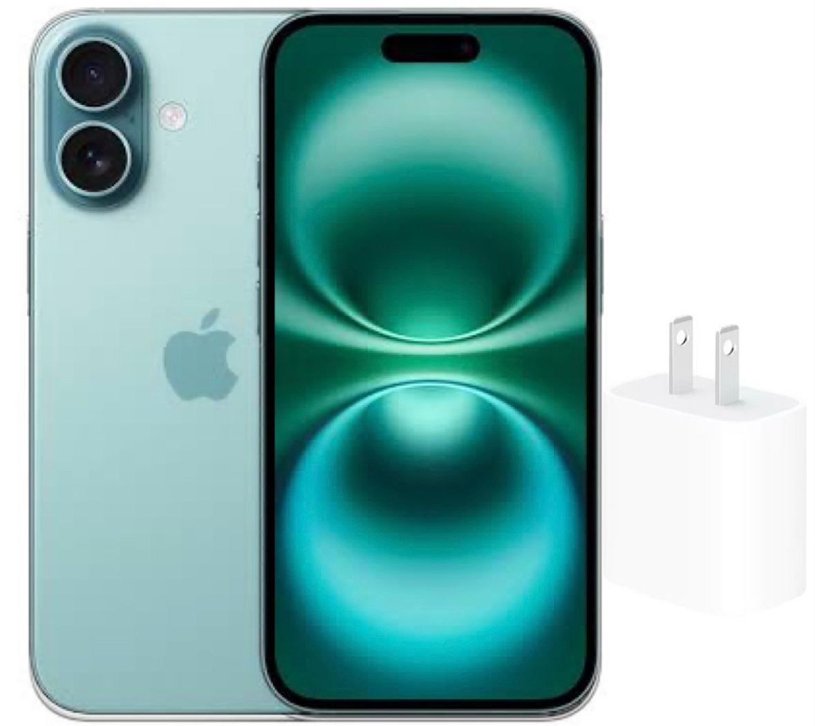 IPhone 16 128 gb verde nuevo sellado libre de frabrica esim con cubo de carga raida de regalo 